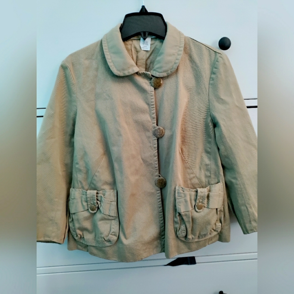 JCrew Swing Jacket Broken In Chino Weathered Size 6